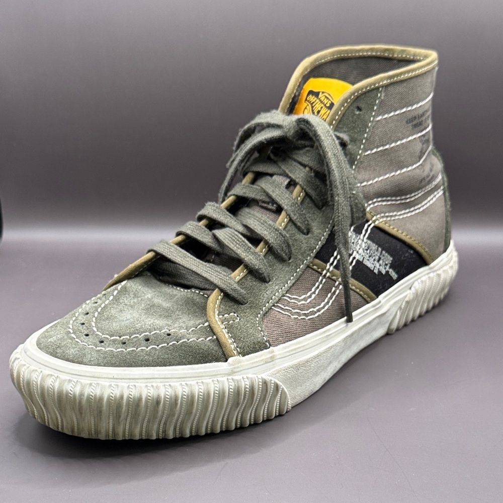 Vans™️ SK8-HI Men's Sz 9.5 in Olive and Black High-Top Suede/Textile  Sneakers